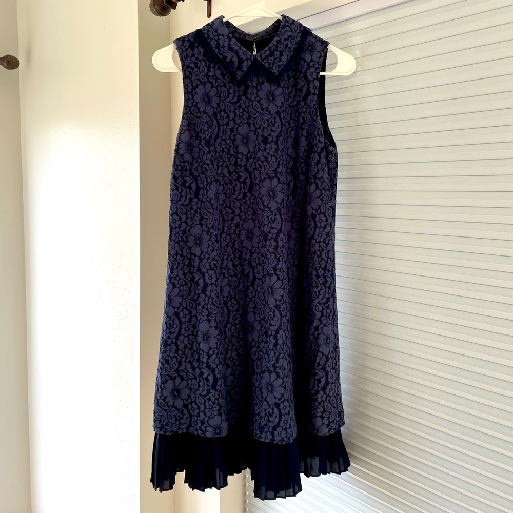 Navy lace dress